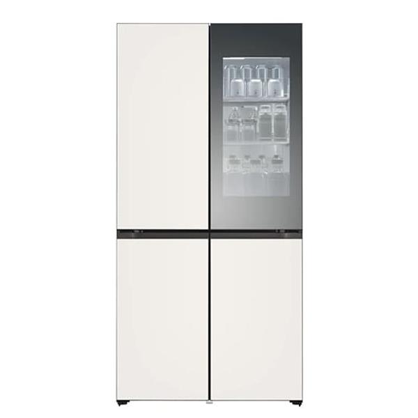 디오스 오브제컬렉션 노크온 매직스페이스 빌트인 냉장고 610L 베이지