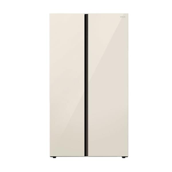 컬러글라스 830L 양문형 냉장고 샤인 솔리드베이지