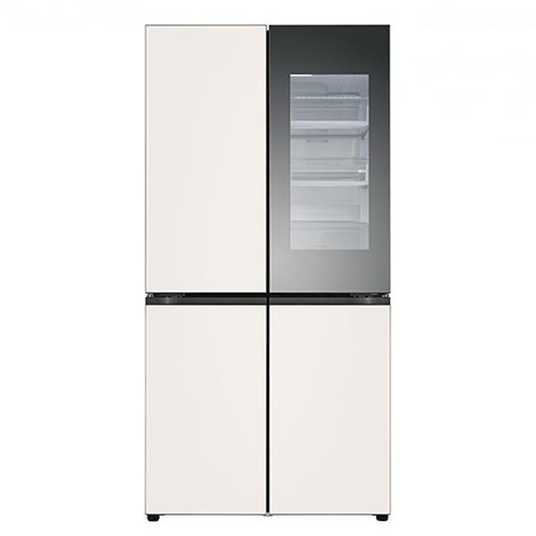 디오스 상냉장 냉장고 노크온 매직스페이스 875L 베이지