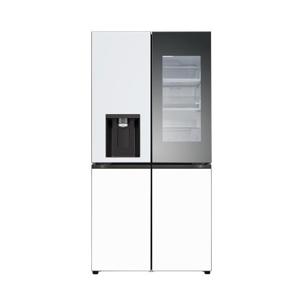 디오스 오브제컬렉션 노크온 얼음정수기냉장고 820L 크림 스카이 / 크림 화이트