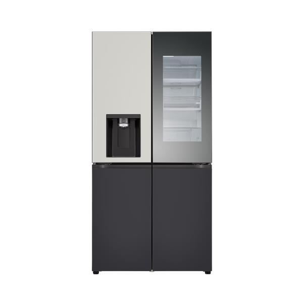 디오스 오브제컬렉션 노크온 얼음정수기냉장고 820L 그레이 / 블랙