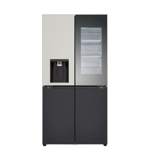 DIOS 오브제컬렉션 노크온 얼음정수기냉장고 820L 그레이 블랙
